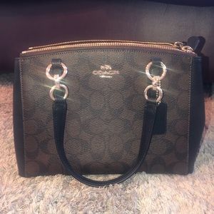 Brown Medium Sized Coach Purse